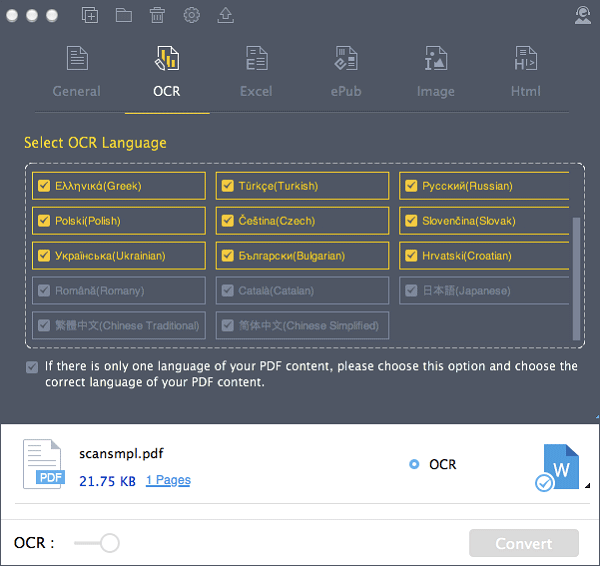 Convertire PDF Scansionato su Mac