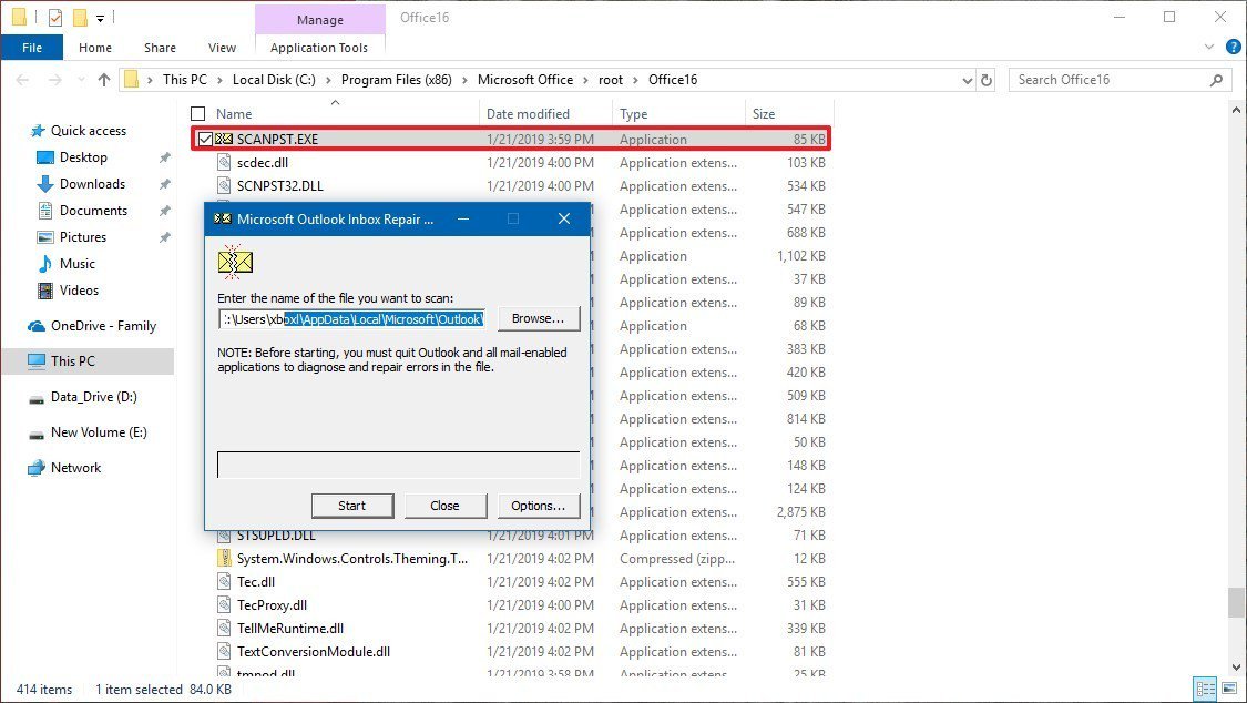 Riparare file OST corrotto o danneggiato