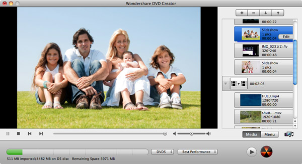 interfaccia dvd creator mac