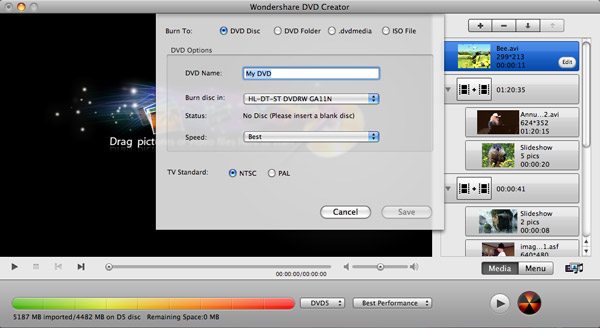 creare dvd su mac