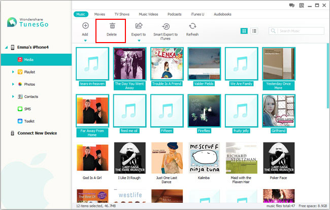 Cancellare File Video e Audio su iPhone