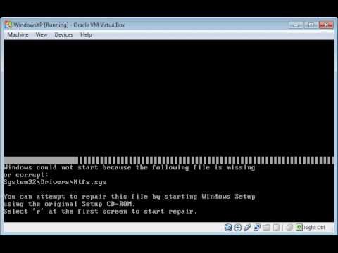 NTFS.sys mancante o danneggiato