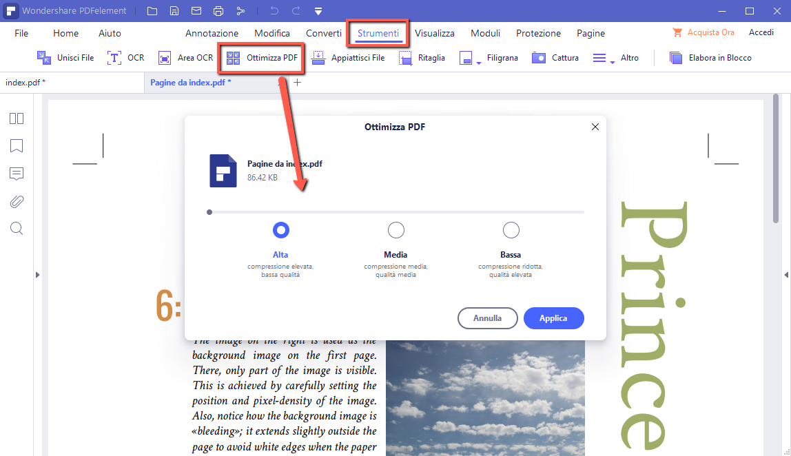Come inviare via e-mail un PDF pesante