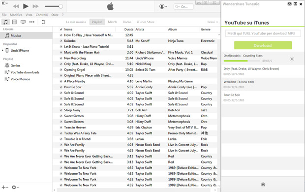 SCARICARE MUSICA DA ITUNES A CHIAVETTA USB