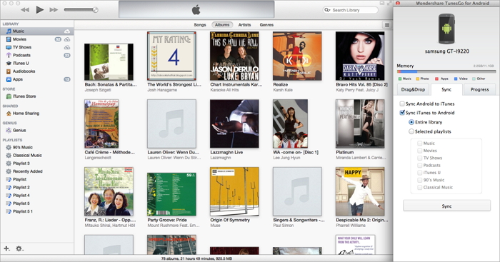 Collegare e Gestire Galaxy Note su Mac