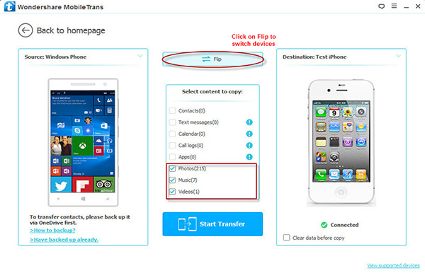 lumia transfer
