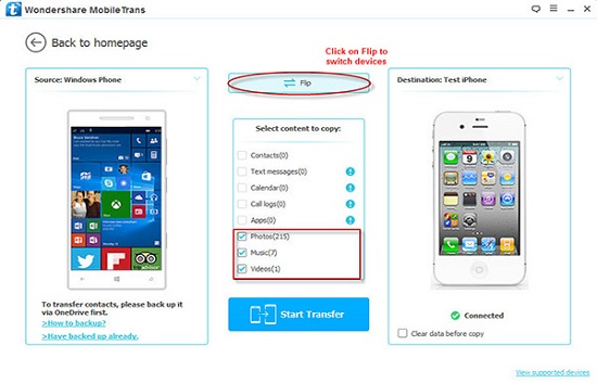 Trasferire Contatti da Nokia Lumia su iPhone 11/X/8/7/6/5