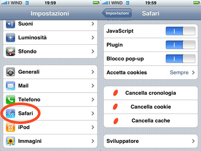 Recupero Preferiti e Cronologia Safari dalla memoria del iPhone