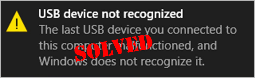 Dispositivo USB non riconosciuto: Come Risolvere