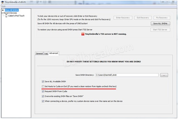 downgrade senza itunes