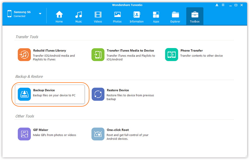 One-Click-backup-Android-to-PC