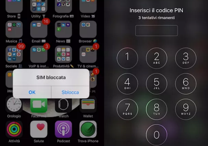 Togliere codice iPhone – Alternativa 2 (Touch ID)