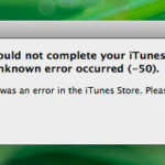Come Risolvere Errore 50 iTunes/iPhone