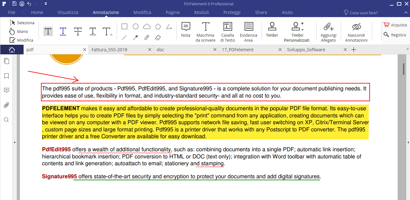 Come Editare un PDF gratis con PDFelement