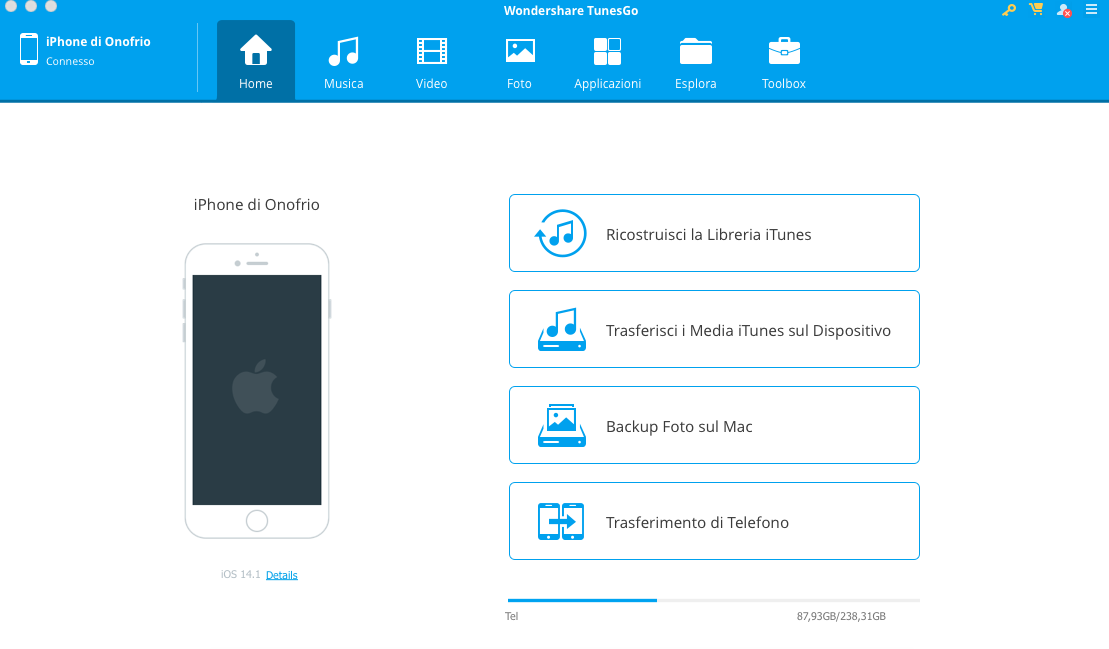 Come Fare Backup Parziale del iPhone