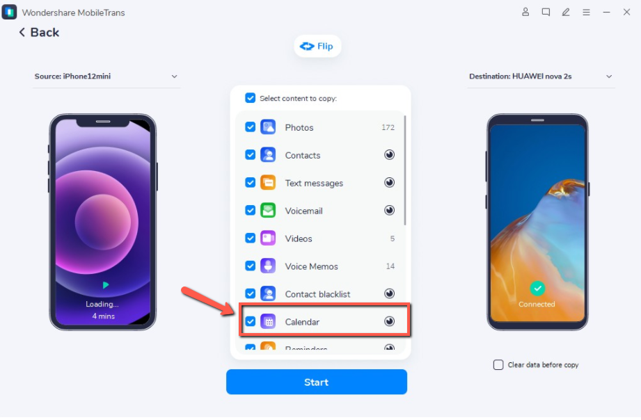 Trasferire Calendari da iPhone a Samsung