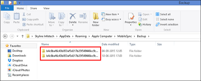 Trovare e Aprire File di Backup iTunes