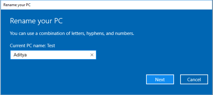 Come cambiare nome PC Windows 11/10/8