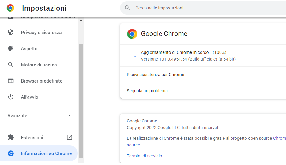 Ultima versione Windows, WhatsApp, iTunes, Chrome, Java?