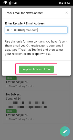 know if receiver read Email in Gmail on mobile