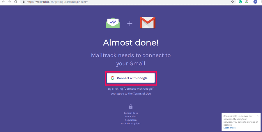 Connect MailTrack with Gmail
