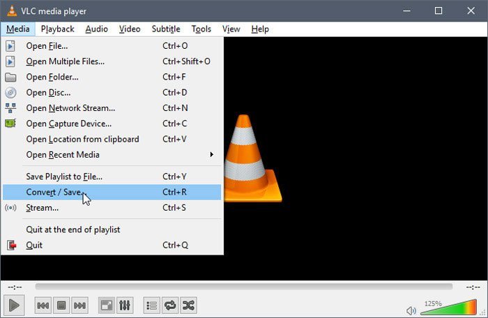 VLC Media Player Convert Audio