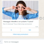 Come inviare messaggi WhatsApp interattivi con pulsanti?