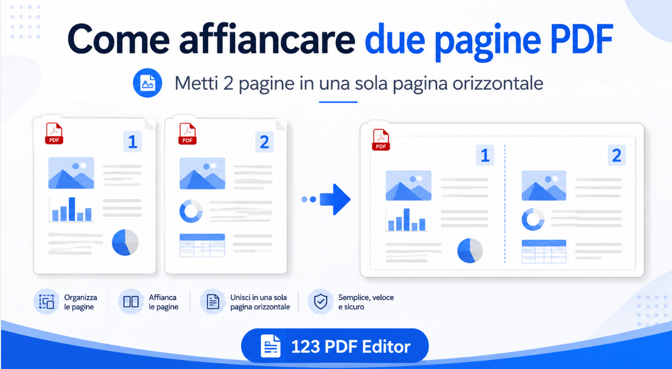 Come affiancare due Pagine PDF (in una sola pagina)