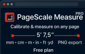 How to measure floor plan or map (with no dimensions) in your browser with PageScale Measure