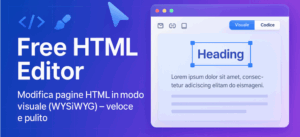Modificare una pagina HTML in modo semplice e veloce con un editor visuale WYSIWYG