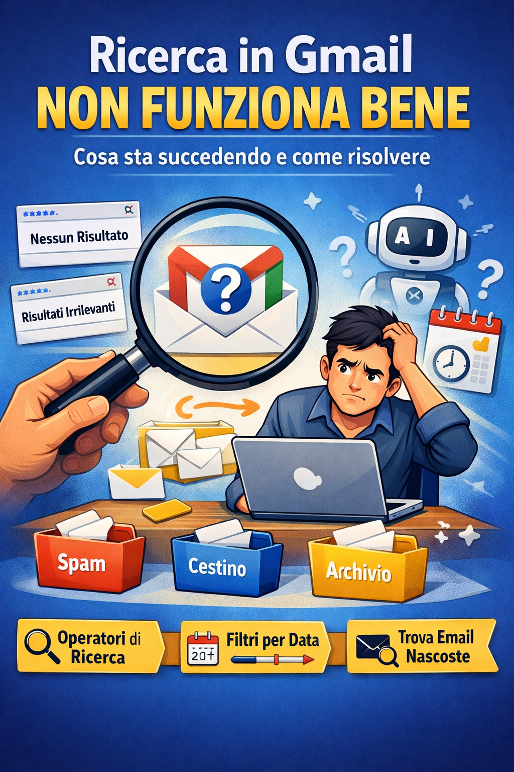 Ricerca in Gmail non funziona bene [Come Risolvere]