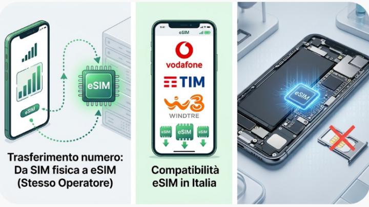 Trasferire il proprio numero su una eSIM senza cambiare operatore